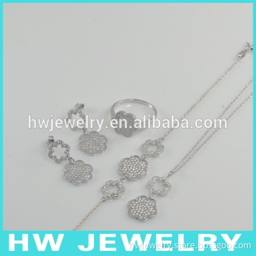 925 sterling silver Bridal Jewelry Set
